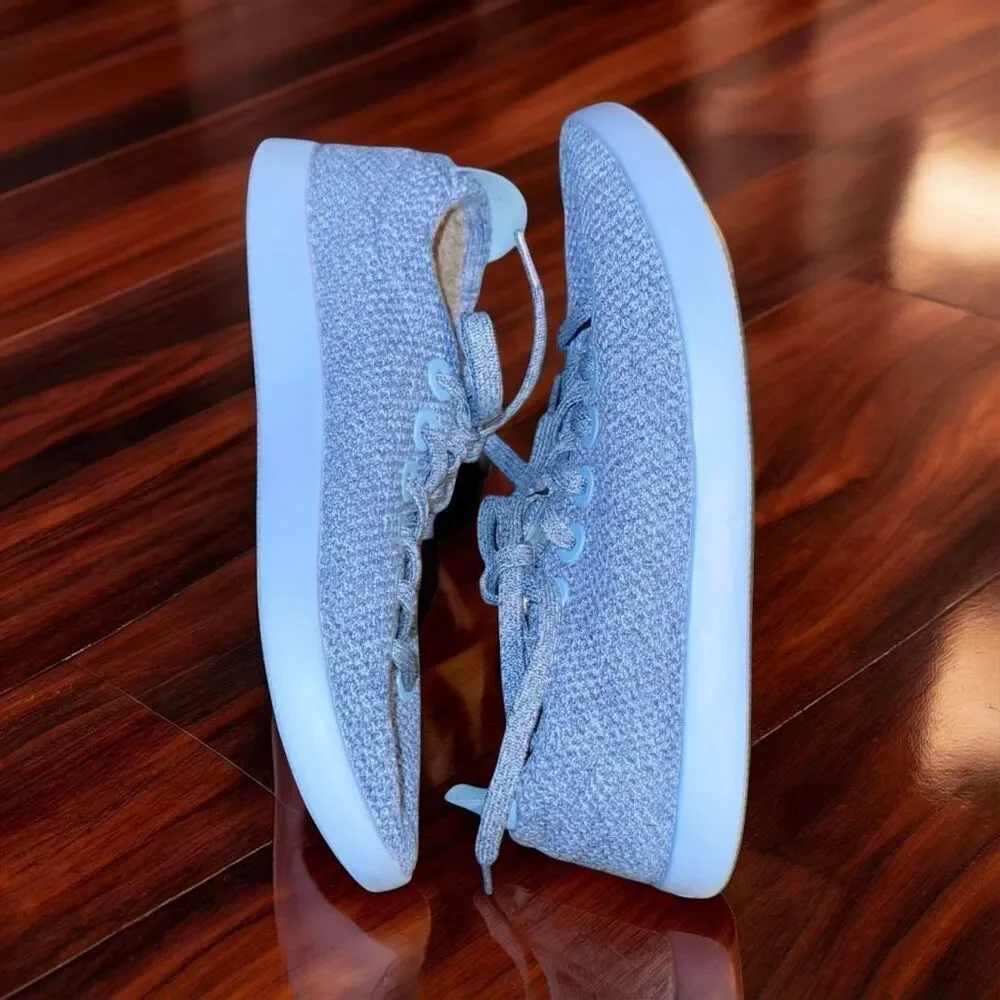 Women's allbirds Blue Wool Tree Piper Sneakers Shoes Size 9
